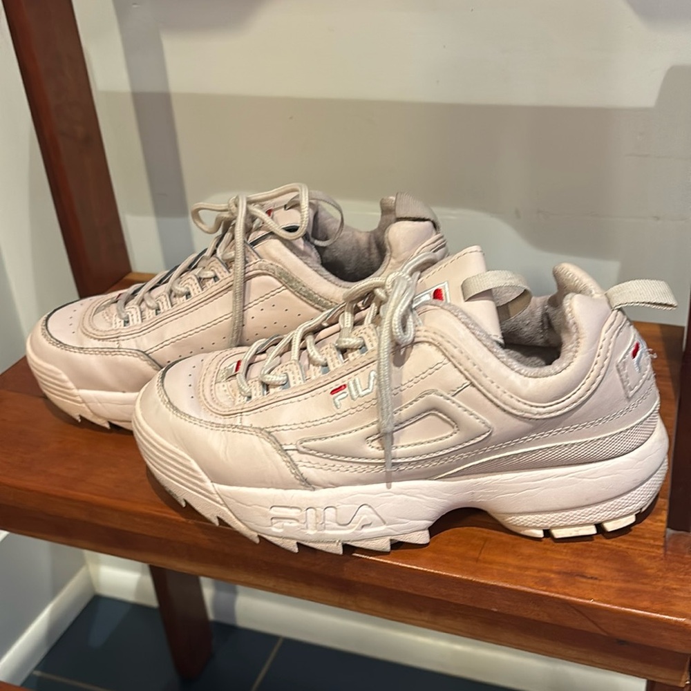 Fila Disruptor pale pink chunky sole sneaker womens Used in very good condition